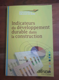 Indicateurs du développement durable dans la construction.