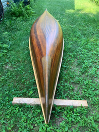 18’ Refinished Cedar Strip Canoe 