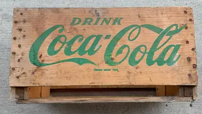 Coca Cola Crate wooden Box, View more