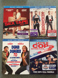 Blurays Sex Tape Dumb and Dumber to Neighbors Let’s Be Cops