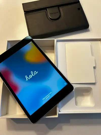 Apple iPad mini 4 with case, View more