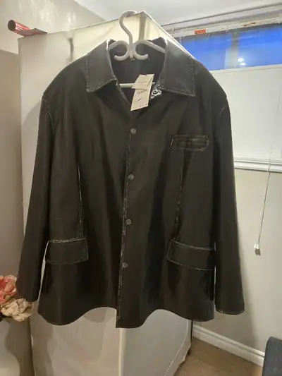 Synthetic Leather jacket, View more