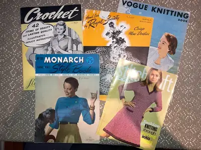 Vintage knitting books / magazines
