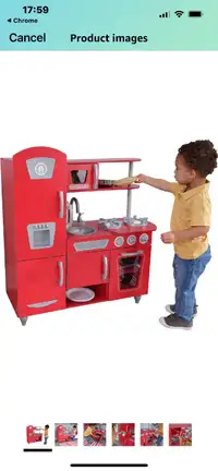 KidKraft Red Retro Kitchen/ Cuisinette d'enfant