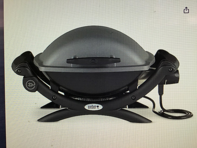 Weber Q1400 Portable Single Burner Electric BBQ Grill w/ Handlel in BBQs & Outdoor Cooking in Oakville / Halton Region