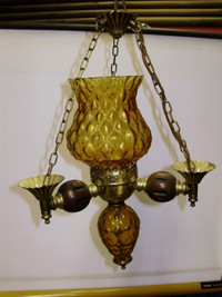 2 lampes suspendu vintage