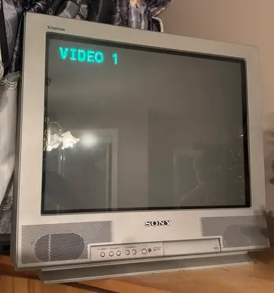 20" model from Sony's flat screen Wega line. Has RF and composite inputs. Good condition spare TV. T...