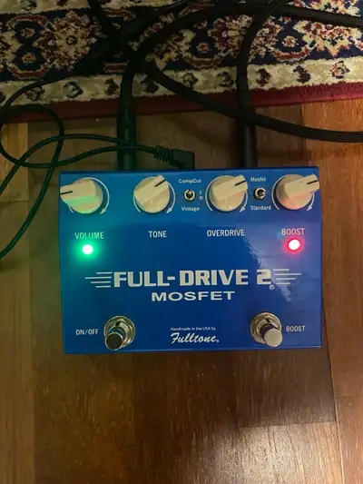 Fulltone FullDrive 2 Mosfet overdrive distortion guitar pedal, View more