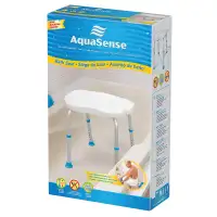 Adjustable Height Bath Stool by AquaSense