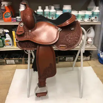 New 16" Country Legend Combo Flower Trail Saddle, View more