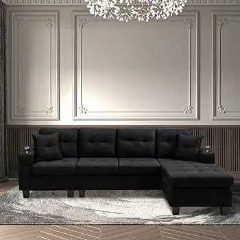 Black Sectional Sofa, View more