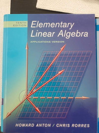 Elementary Linear Algebra and Student solution manual