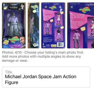 Michael Jordan Space Jam Action Figure, View more