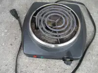 portable electric stove, chef model 043-1200-6, 1000w, 6 in coi