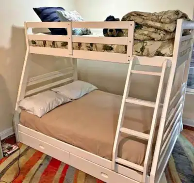 Heavy Duty Wooden Bunk Bed – Safe for Kids & Strong for Adul, View more
