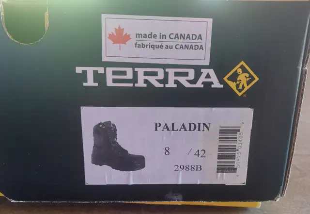 Bottes de travail avec métatarses de grandeur 8 de marque Terra! in Men's Shoes in Québec City - Image 7