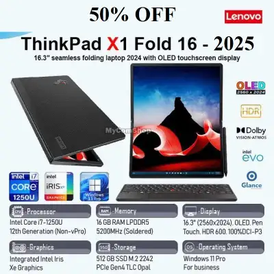Lenovo ThinkPad x1 FOLD 16 ,X1 YOGA ,X13 YOGA, X1 CARBON 50% OFF, View more