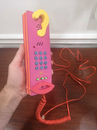 NOS CANETTI Soft Phone Memphis Style Postmodern Telephone Analog