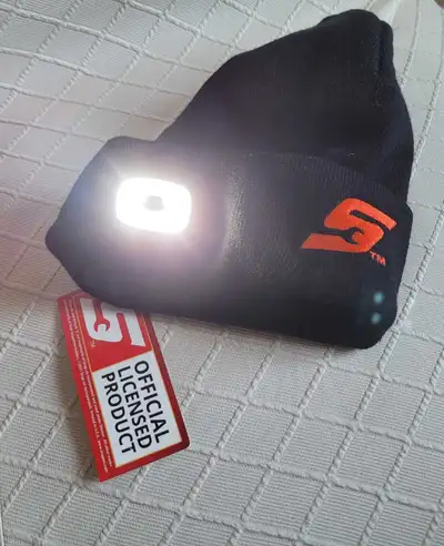 Snap On Beanie Hat W/Led Light Hi-Viz Logo, View more