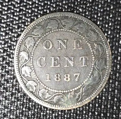 1887 Canadian Large One Cent Coin,, View more