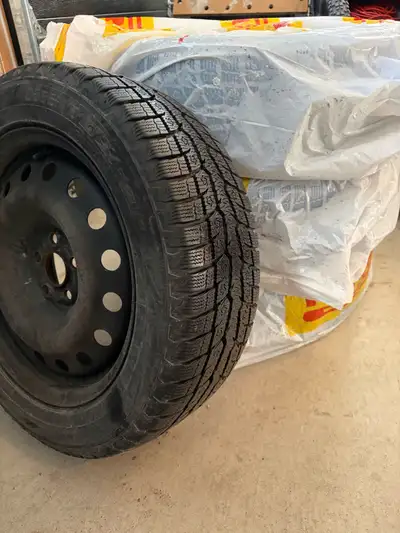 Set of 4 winter tires & rims I’m selling my slightly used winter tires and rim set. I bought them br...