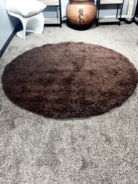 Area Rug Shag Carpet Round 6’