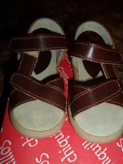 LEATHER SANDLES - BRAND NEW-INFANT SIZE EUR23 (US8), View more