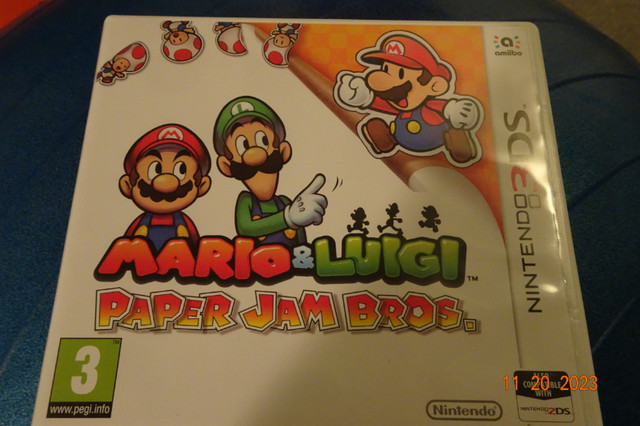 Video Game : Mario and Luigi Paper jam bros. ( European version) in Nintendo DS in Winnipeg