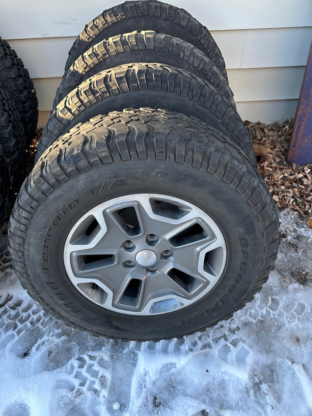 Jeep Rubicon wheels and tires in Tires & Rims in Strathcona County