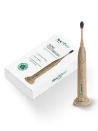 NEW - Real White Bamboo Electric Sonic Toothbrush - dental care