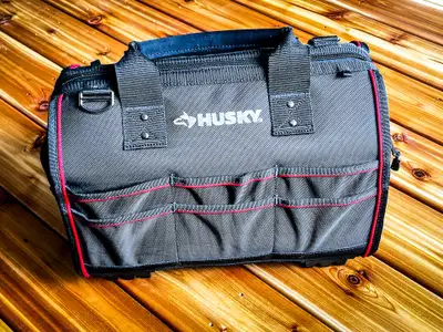 Save Over $55! Husky 16-inch Large Mouth Tool Bag in mint condition, just like new. Great for profes...