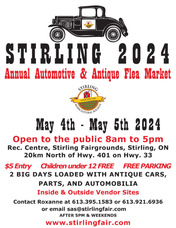 Stirling Automotive and Antique Fleamarket May 4th and 5th 2024 in Events in Trenton