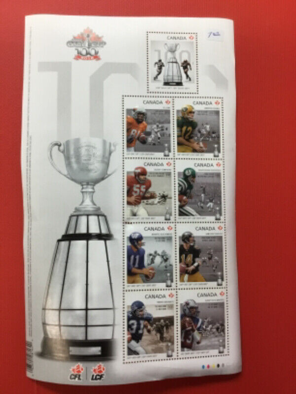 Grey Cup stamp set in Arts & Collectibles in Mississauga / Peel Region