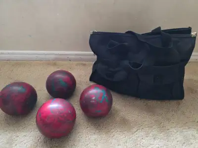 Bowling Balls and Bag, View more