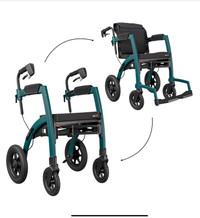 Rollz Motion Performance - rollator-wheelchair combo with Cover
