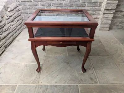 Curio Cabinet Display Table, View more