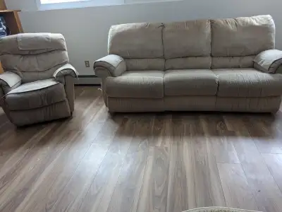 chesterfield and reclining chair, View more