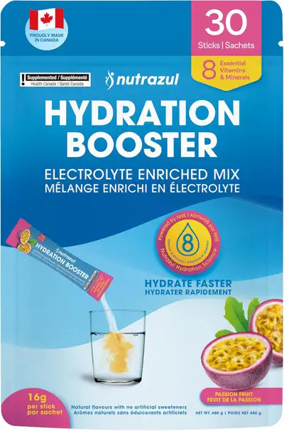 Nutrazul Hydration Booster, Passion Fruit 30 Sticks, View more
