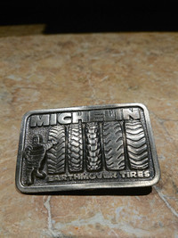 Michelin Earthmover Tires Belt Buckle asking $25.00