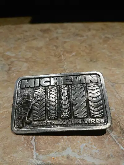 Michelin Earthmover Tires Belt Buckle Made by The Great American Buckle Company Brand new ,given to...
