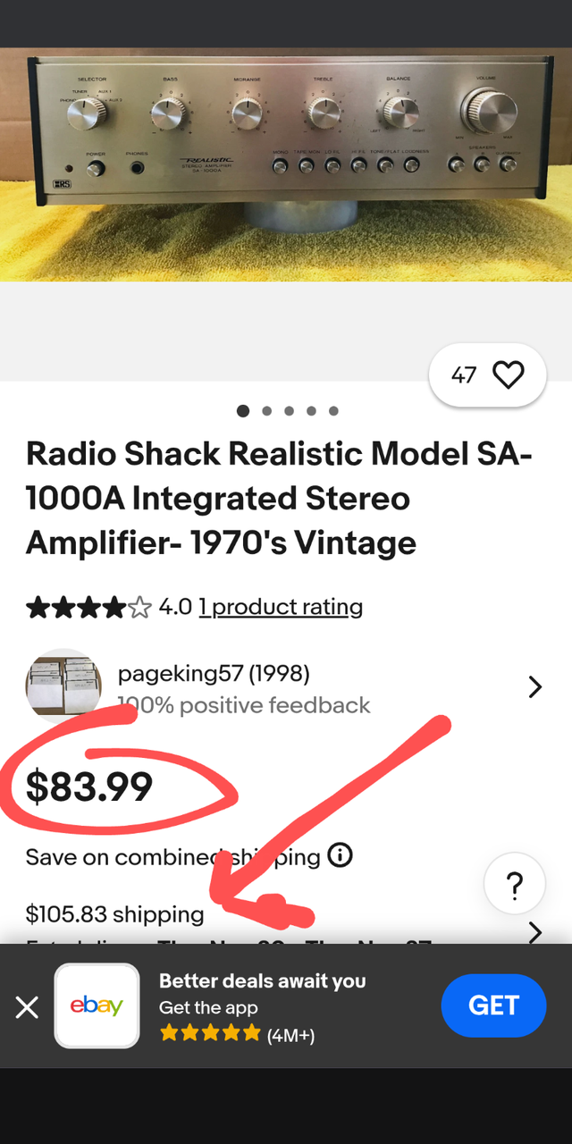 SPÉCIAL!!!Amplificateur réalistic vintage sa-1000 140$ in Stereo Systems & Home Theatre in Lévis - Image 8