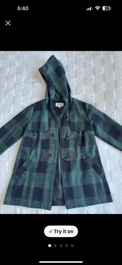Bougham Plaid Coat, View more