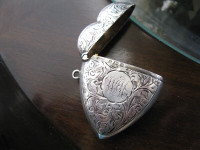 Antique Silver Match Safe/ Vesta Case