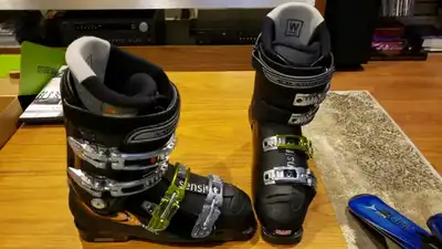 Downhill skis and boots pkg. - Womens size 26 and length of 150, View more