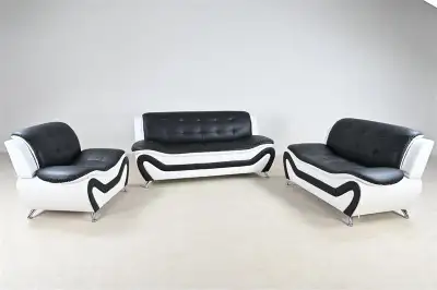 Modern Black and White Sofa Set, View more