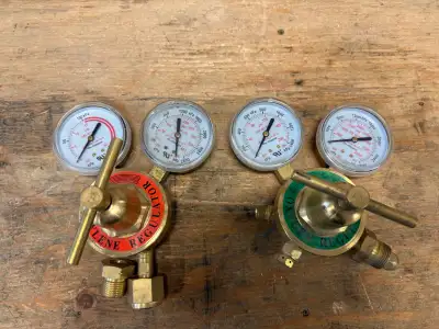 Acetylene and oxygen gauges. $40.00, View more