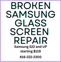 Samsung broken glass repair S22 S23 S24 S22 ultra S23 Ultra 