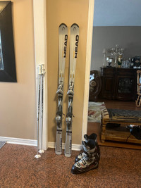 170 Allmount ski Boots ,(poles) 