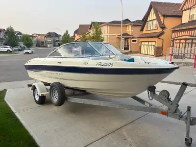 Selling our 2003 Bayliner 185 with galvanized trailer. Second owner. Has a 4.3P MPI merc inboard (ra...