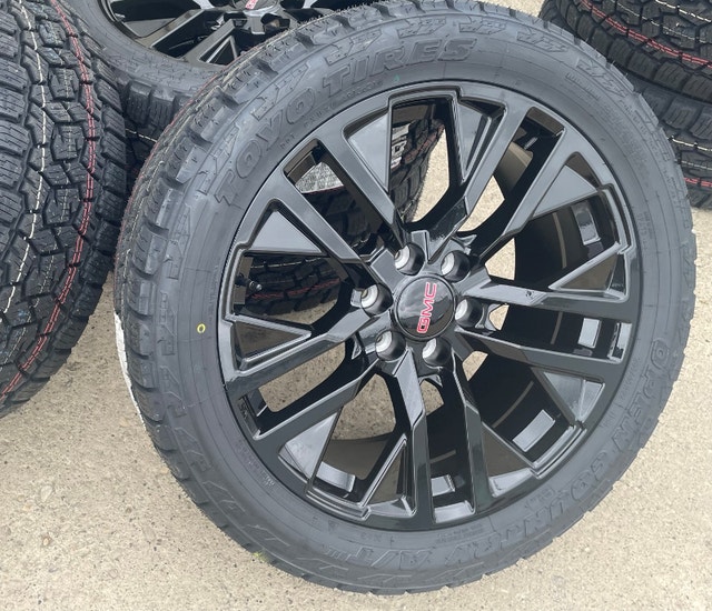 2022 GMC Denali wheels Chevy Highcountry, Toyo OpenCountry AT3 Tires